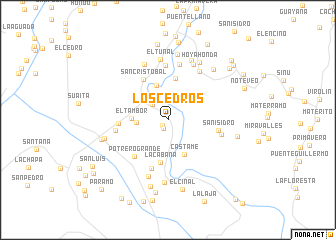 map of Los Cedros