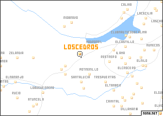 map of Los Cedros