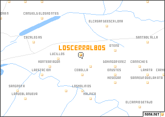 map of Los Cerralbos