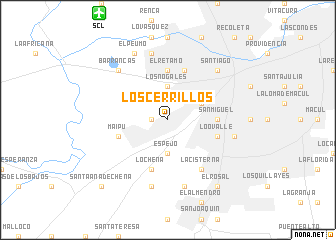 map of Los Cerrillos