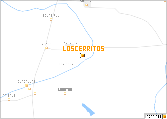 map of Los Cerritos