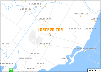 map of Los Cerritos