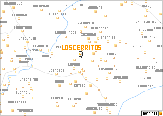 map of Los Cerritos