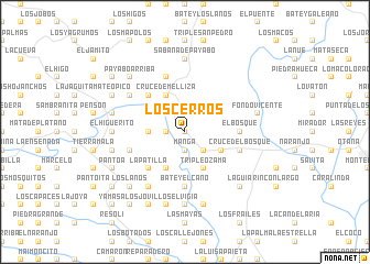 map of Los Cerros