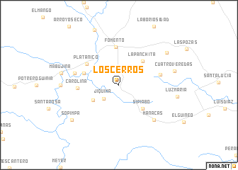 map of Los Cerros