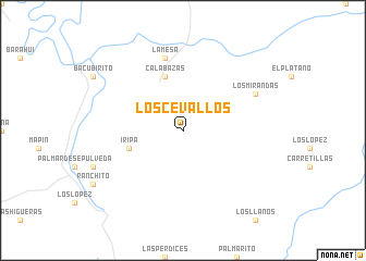 map of Los Cevallos