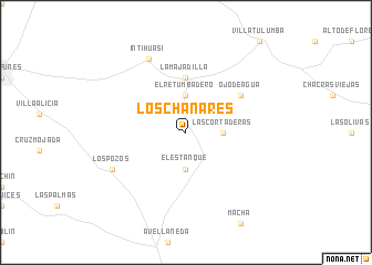 map of Los Chañares