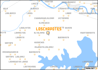 map of Los Chapotes