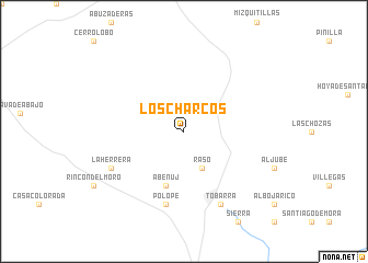 map of Los Charcos