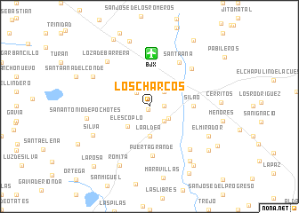 map of Los Charcos