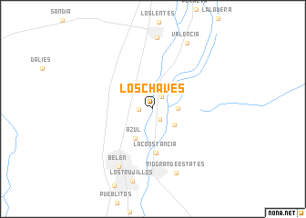 map of Los Chaves