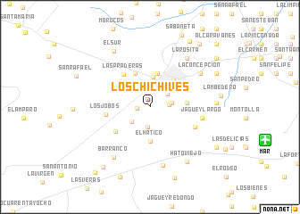 map of Los Chichives