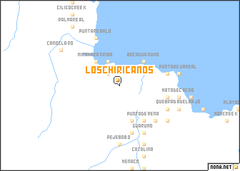 map of Los Chiricanos