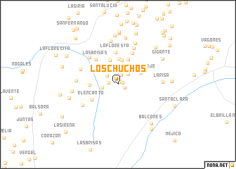 map of Los Chuchos