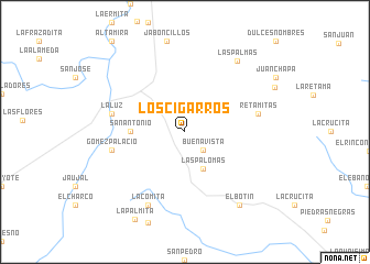 map of Los Cigarros