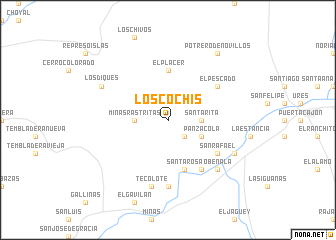 map of Los Cochis