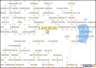 map of Los Cocos