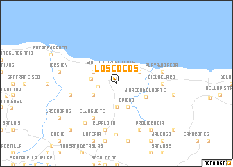 map of Los Cocos