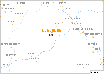 map of Los Cocos