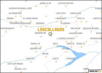 map of Los Collados