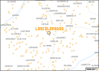 map of Los Colorados