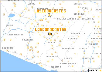 map of Los Conacastes