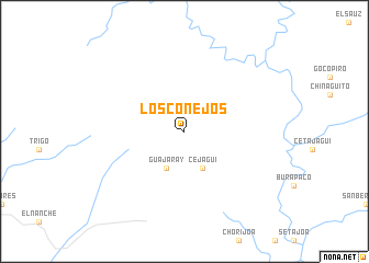 map of Los Conejos