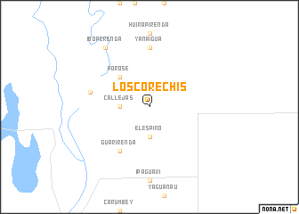 map of Los Corechis