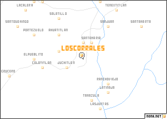 map of Los Corrales