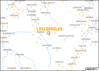 map of Los Corrales