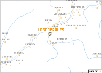 map of Los Corrales