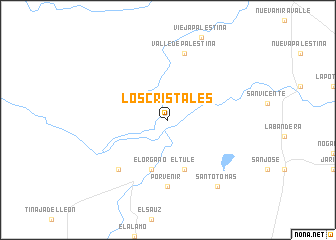 map of Los Cristales