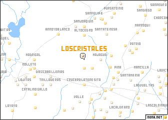 map of Los Cristales