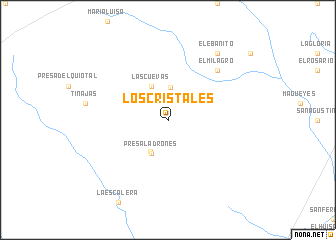 map of Los Cristales