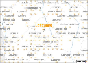 map of Los Cubes