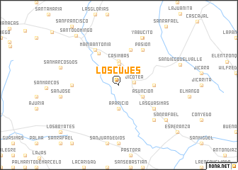 map of Los Cujes