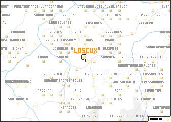 map of Los Cux