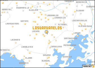 map of Los Dardanelos