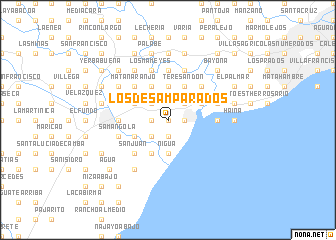 map of Los Desamparados