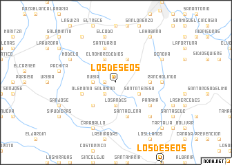 map of Los Deseos