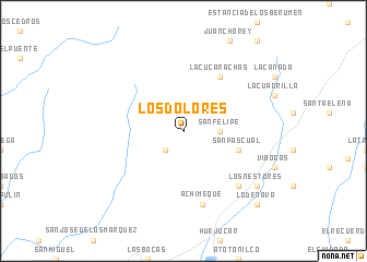 map of Los Dolores