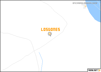 map of Los Dones