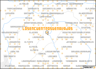 map of Los Encuentros de Navajas