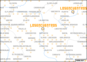 map of Los Encuentros