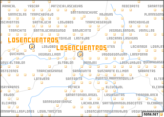 map of Los Encuentros