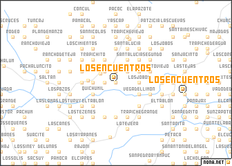 map of Los Encuentros