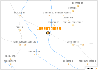 map of Los Entrines