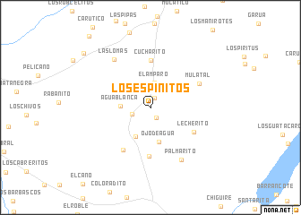 map of Los Espinitos