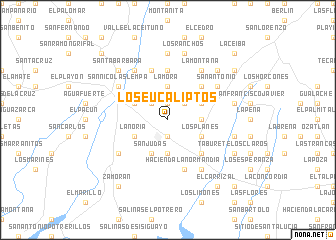 map of Los Eucaliptos