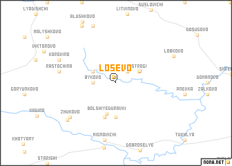 map of Losevo